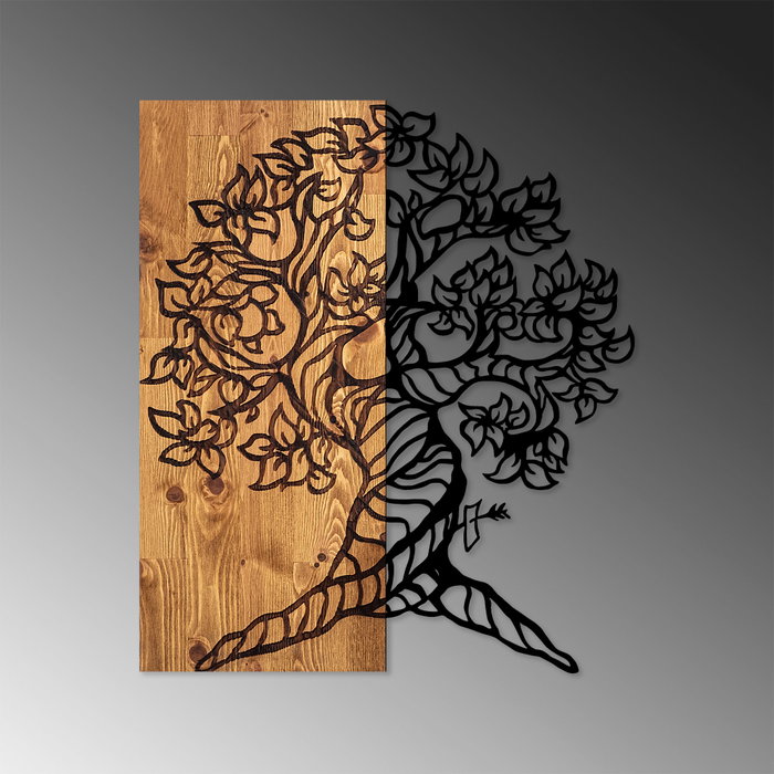 Wallity Monumental Tree 1 Escultura de Pared de Madera y Metal